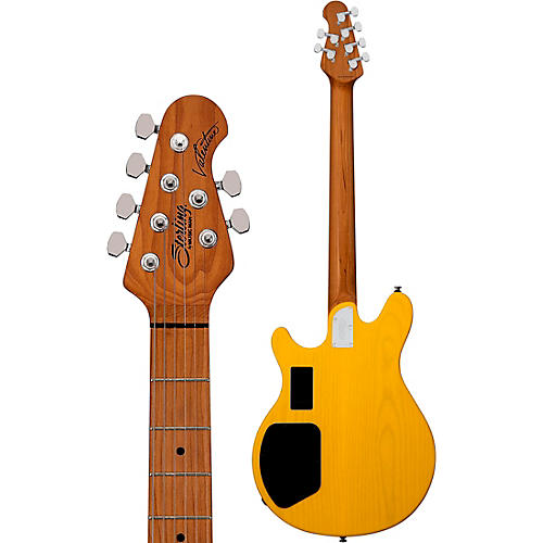 Sterling by Music Man Valentine Chambered Bigsby SH Electric Guitar Butterscotch - musicians--Friend