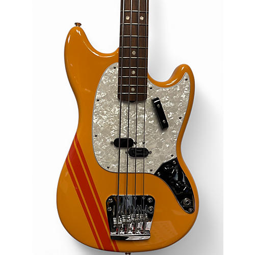 Used 2024 Fender MUSTANG VINTERA II '70'S BASS COMPETITION ORANGE Electric Bass Guitar COMPETITION ORANGE - musicians--Friend