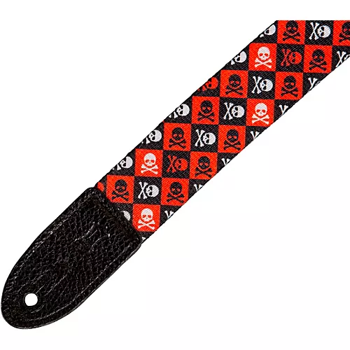 Levy's MPJR 1 1/2 inch Wide Kids Guitar Strap Black, Blue - musicians--Friend