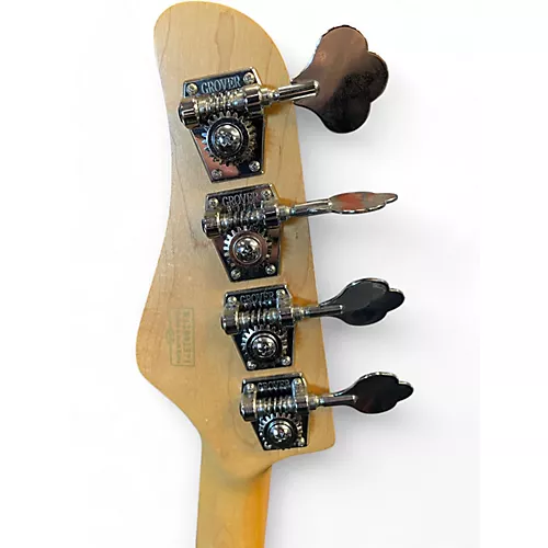 Used Schecter Guitar Research p4 Black Electric Bass Guitar Black - musicians--Friend
