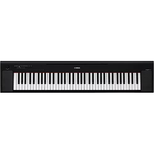 Yamaha Piaggero NP-35 76-Key Portable Keyboard With Power Adapter Black Beginner Package - musicians--Friend