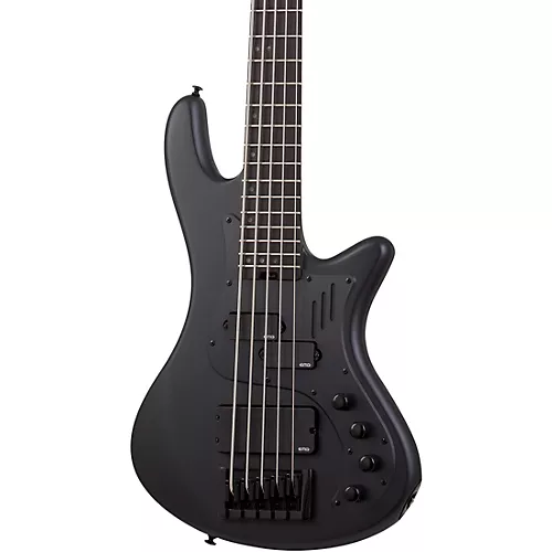 Schecter Guitar Research Stiletto-5 Stealth Pro Satin Black - musicians--Friend