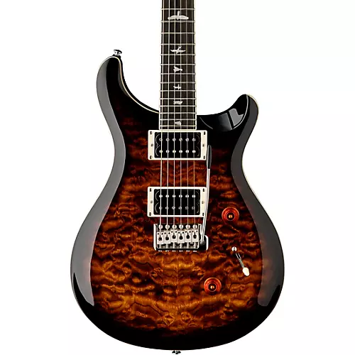 PRS SE Custom 24 Quilted Carved Top With Ebony Fingerboard Electric Guitar Violet - musicians--Friend