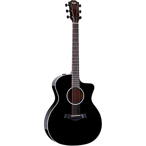 Taylor 214ce BLK Plus Grand Auditorium Acoustic-Electric Guitar Black - musicians--Friend