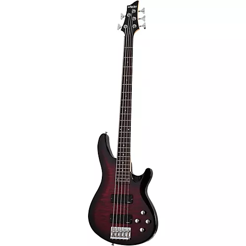 Schecter Guitar Research C-5 Plus Electric Bass See-Thru Cherry Burst - musicians--Friend