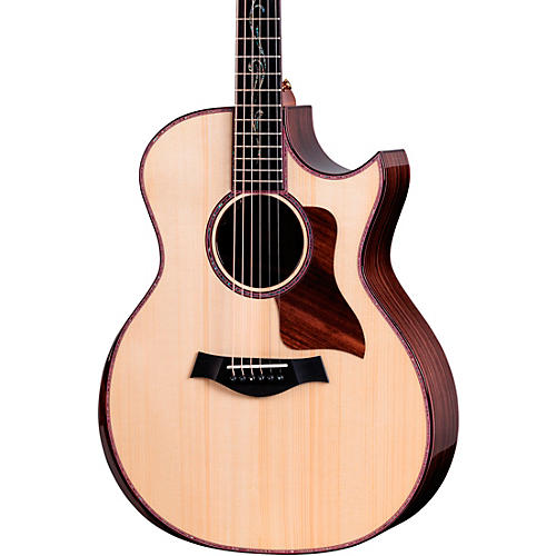 Taylor Custom Adirondack Spruce-Indian Rosewood Grand Auditorium Acoustic-Electric Guitar Natural - musicians--Friend