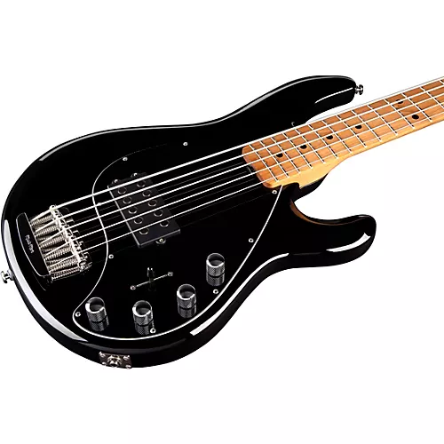 Ernie Ball Music Man StingRay5 Special H 5-String Electric Bass Guitar Black and Chrome - musicians--Friend