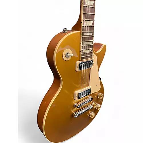 Used Gibson Les Paul Deluxe Gold Top Solid Body Electric Guitar Gold Top - musicians--Friend