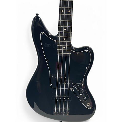 Used Fender FSR Blackout Jaguar Ebony Electric Bass Guitar Ebony - musicians--Friend
