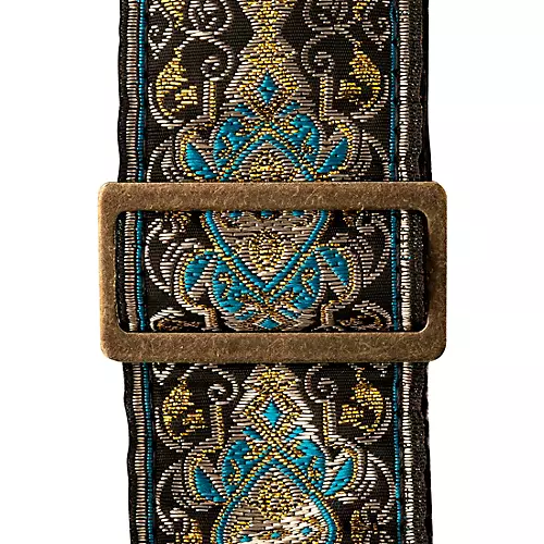 PRS Deluxe Retro Jacquard Guitar Strap Teal 2 in. - musicians--Friend