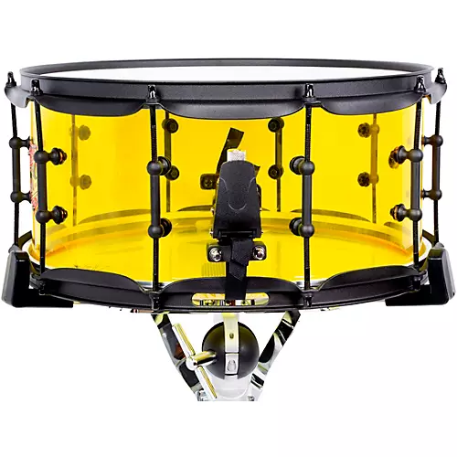 SJC Drums Josh Dun Torch Snare Drum 14 x 6.5 in. Yellow Acrylic - musicians--Friend