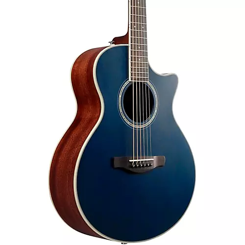 Ibanez AE200JR Mini Auditorium Acoustic-Electric Guitar Dark Tide Blue Flat - musicians--Friend