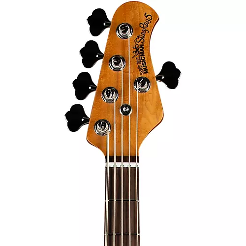Ernie Ball Music Man StingRay5 Special H 5-String Electric Bass Guitar Black and Chrome - musicians--Friend