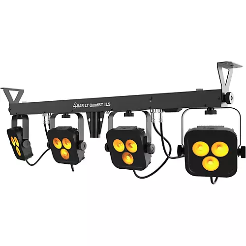 CHAUVET DJ 4BAR LT Quad Bluetooth ILS Mobile Wash Light System Black - musicians--Friend
