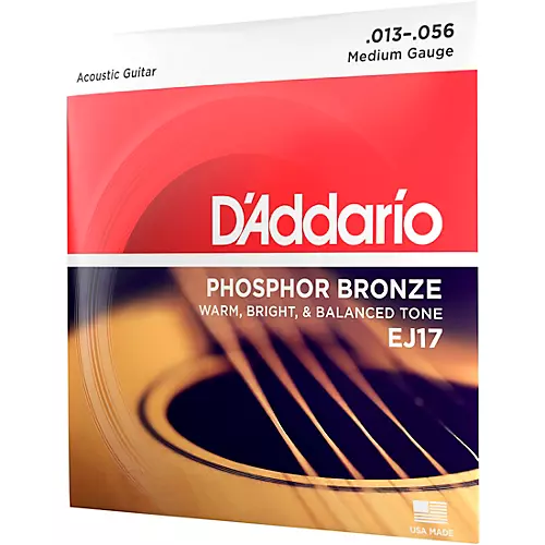 D'Addario EJ17 Phosphor Bronze Medium Acoustic Strings Single-Pack - musicians--Friend