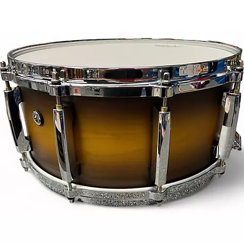 Used Pearl 14X6.5 Masters matte olive burst Drum matte olive burst 213 - musicians--Friend