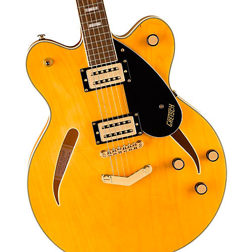 Gretsch Guitars Streamliner Limited Edition Center Block Cat-Eye with V-Stoptail and Gold Hardware Electric Guitar Village Amber - musicians--Friend