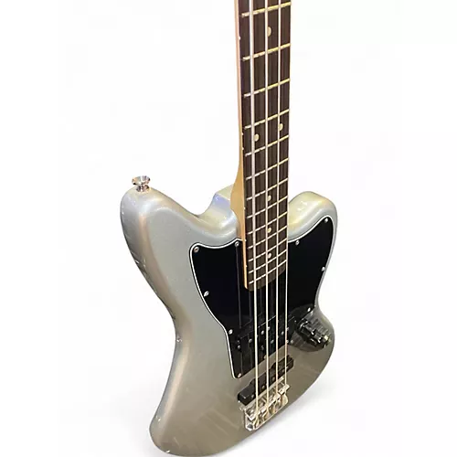 Used Squier JAGUAR  JAZZ BASS GREY Electric Bass Guitar GREY - musicians--Friend