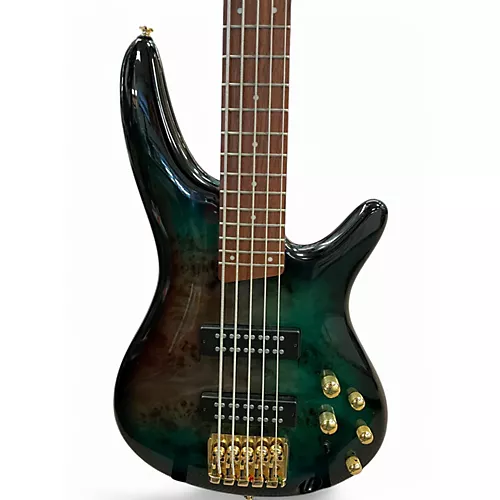 Used Ibanez SR405-EPBDX Tropical Seafloor Burst Electric Bass Guitar Tropical Seafloor Burst - musicians--Friend