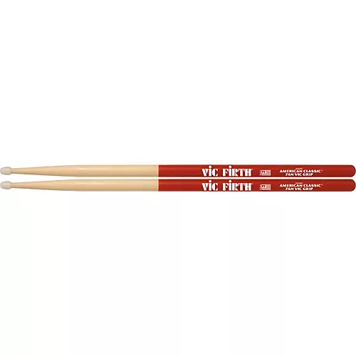 Vic Firth American Classic Vic Grip Hickory Drum Sticks 7A Nylon - musicians--Friend