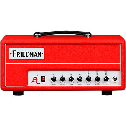Friedman Jake E. Lee Signature 20 2-Channel 20-Watt Head EL84 Tubes Series Red Tolex - musicians--Friend