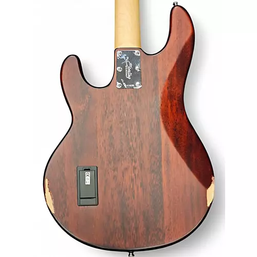 Used Sterling by Music Man Sting Ray Worn Cherry Electric Bass Guitar Worn Cherry - musicians--Friend