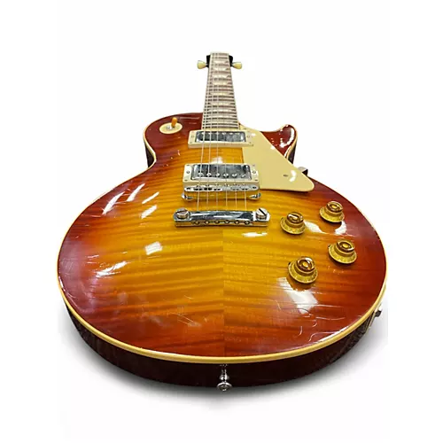 Used Gibson 1959 Reissue Murphy Aged Les Paul Sunrise Tea Burst Solid Body Electric Guitar Sunrise Tea Burst - musicians--Friend