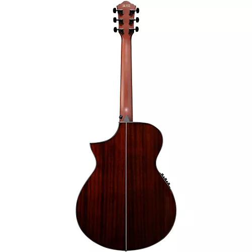 Ibanez AEWC32FM Thinline Acoustic-Electric Guitar Dark Green Sunset Fade - musicians--Friend