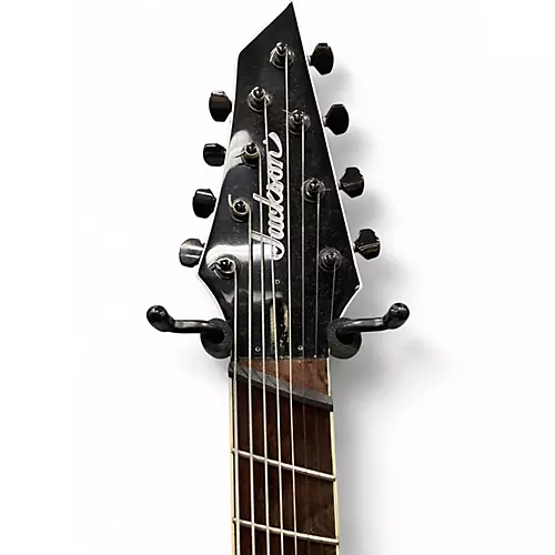 Used Jackson SLAT8FF Black Solid Body Electric Guitar Black - musicians--Friend