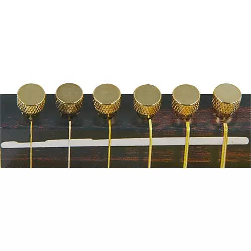 D'Andrea Tone Pins Brass Bridge Pin Set Mother of Pearl - musicians--Friend