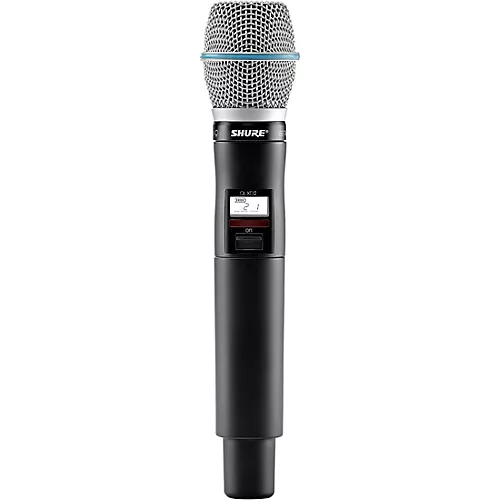 Shure QLXD2/BETA87A Wireless Handheld Microphone Transmitter with Interchangeable BETA 87A Microphone Capsule Band G50 - musicians--Friend