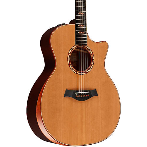 Taylor Custom Red Western Cedar-Red Ironbark Grand Auditorium Acoustic-Electric Guitar Red Mahogany - musicians--Friend