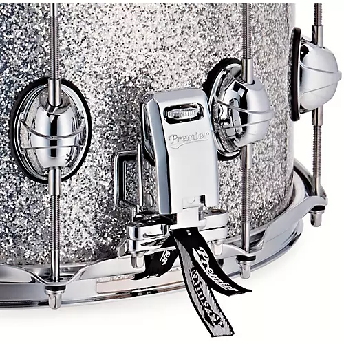 Premier Genista Maple Snare Drum 14 x 5.5 in. Silver Sparkle - musicians--Friend