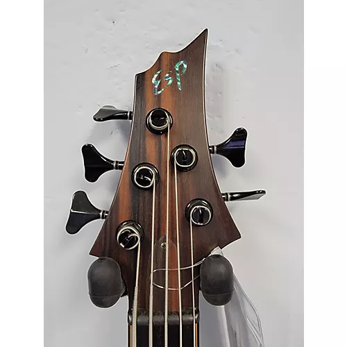 Used 2015 ESP FRX EXHIBITION LIMITED BASS Walnut Electric Bass Guitar Walnut - musicians--Friend