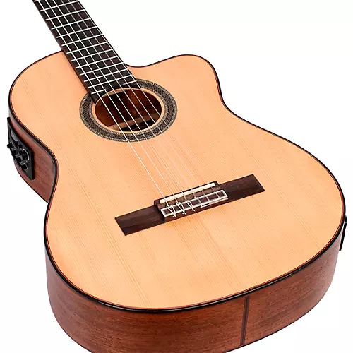 Valencia VC704 700 Series Nylon-String Classical Acoustic-Electric Guitar Natural - musicians--Friend