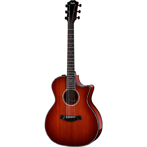 Taylor Custom Sinker Redwood-Red Ironbark Grand Auditorium Acoustic-Electric Guitar Shaded Edge Burst - musicians--Friend