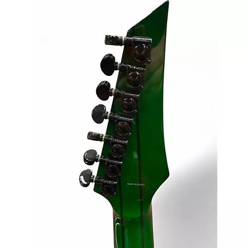 Used Agile Septor 727 Quilted Tribal Green Solid Body Electric Guitar Quilted Tribal Green - musicians--Friend