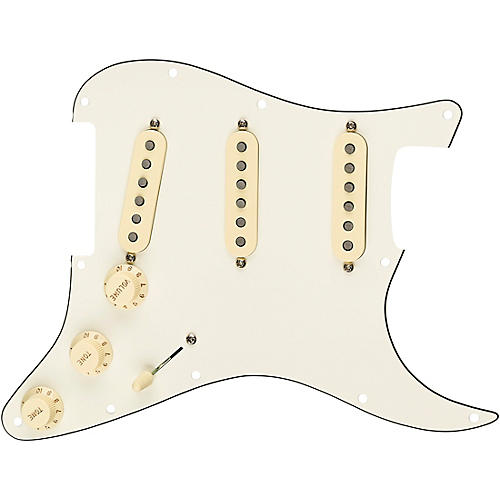 Fender Stratocaster SSS Tex-Mex Prewired Pickguard Black/White/Black - musicians--Friend