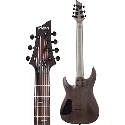 Schecter Guitar Research Omen Elite 7-String Electric Guitar See-Thru Blue Burst - musicians--Friend