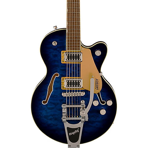 Gretsch Guitars G5655T-QM Electromatic Center Block Jr. Single-Cut Quilted Maple With Bigsby Electric Guitar Sweet Tea - musicians--Friend