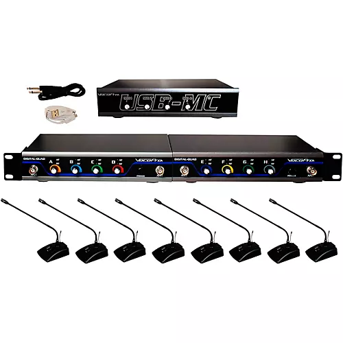 VocoPro USB-ACAPELLA-8 8-User Wireless Microphone/USB Interface Package, 902-927.20mHz - musicians--Friend