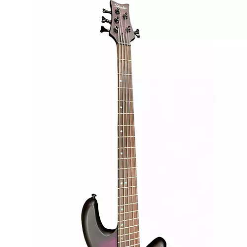 Used Schecter Guitar Research  Limited-Edition Stiletto Studio-5 5-String Bass  Trans Purple Electric Bass Guitar Trans Purple - musicians--Friend