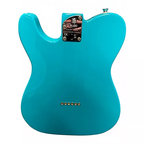 Used Fender American Professional II Telecaster miami blue Solid Body Electric Guitar miami blue - musicians--Friend