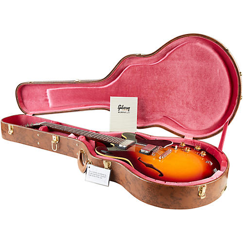 Gibson Custom Murphy Lab 1958 ES-335 Light Aged Semi-Hollow Electric Guitar Tri-Burst - musicians--Friend