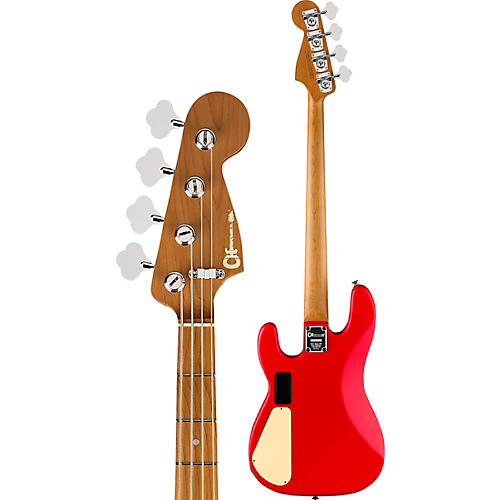 Charvel PM SD PJ IV MAH Bass Guitar Satin Ferrari Red - musicians--Friend