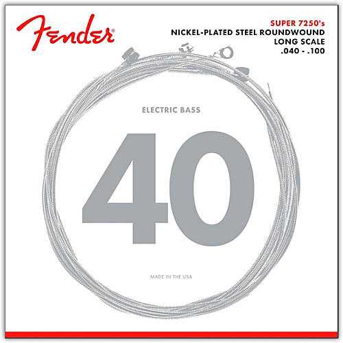 Fender 7250L Super Bass Nickel-Plated Steel Long Scale Bass Strings - Light - musicians--Friend