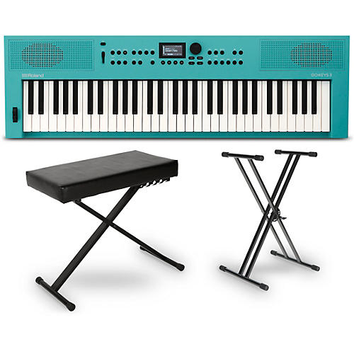 Roland GO:KEYS3 Music Creation Keyboard Essentials Bundle Dark Red - musicians--Friend