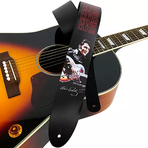 Perri's Elvis Direct To Leather 68 Comeback Guitar Strap 2.5 in. - musicians--Friend