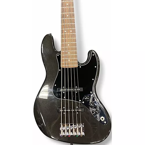 Used Squier AFFINITY JAZZ BASS VI Metallic Black Electric Bass Guitar Metallic Black - musicians--Friend