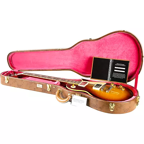 Gibson Custom M2M 1960 Les Paul Standard Reissue VOS (Hand Select Top) Electric Guitar Bourbon Burst - musicians--Friend